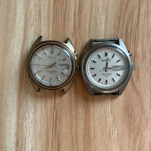 TWO VINTAGE VERY RARE SEIKO BELLMATIC